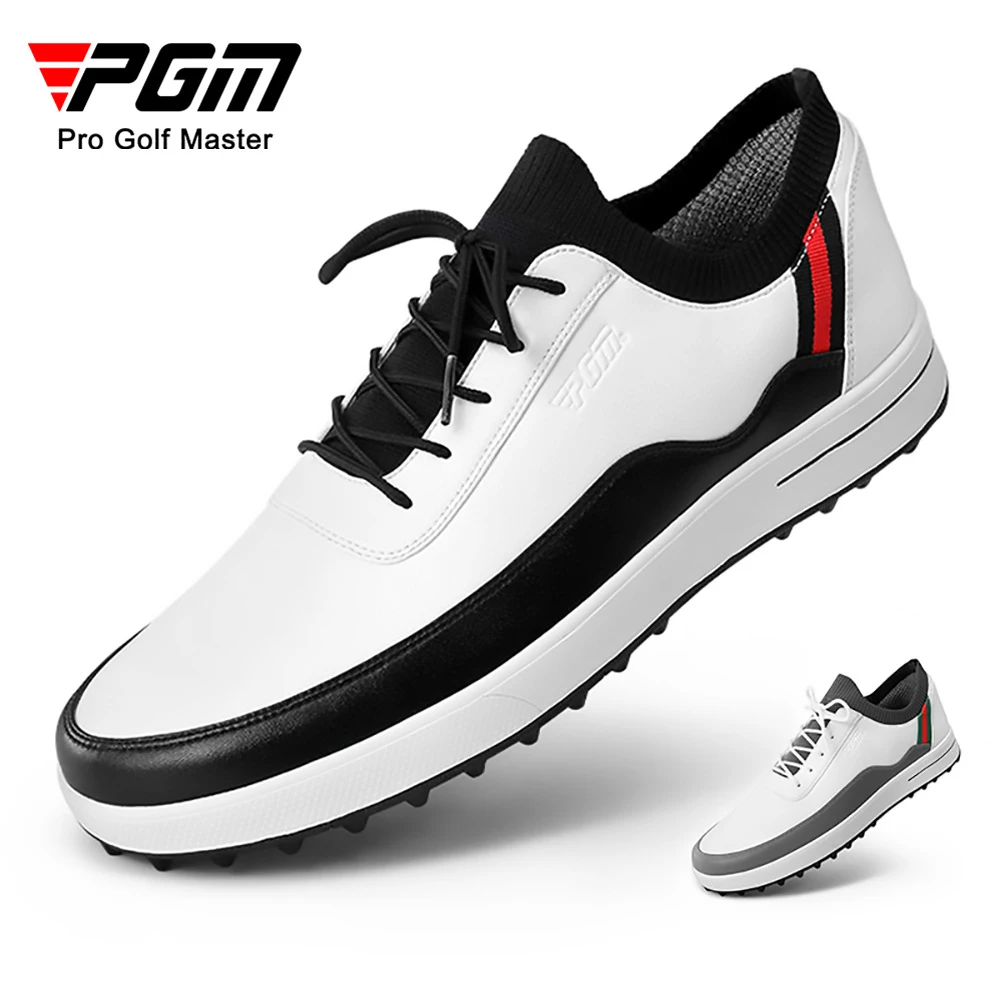 

PGM XZ184 Golf Shoes Men's Waterproof Microfiber Leather Breathable Non-Slip Resistant Sports Galosh Outdoor Training Sneakers