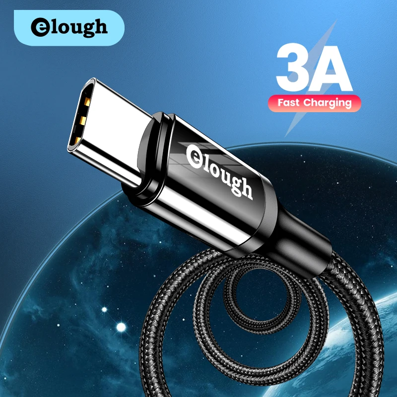 Кабель зарядный Elough USB Type-C 3 м |