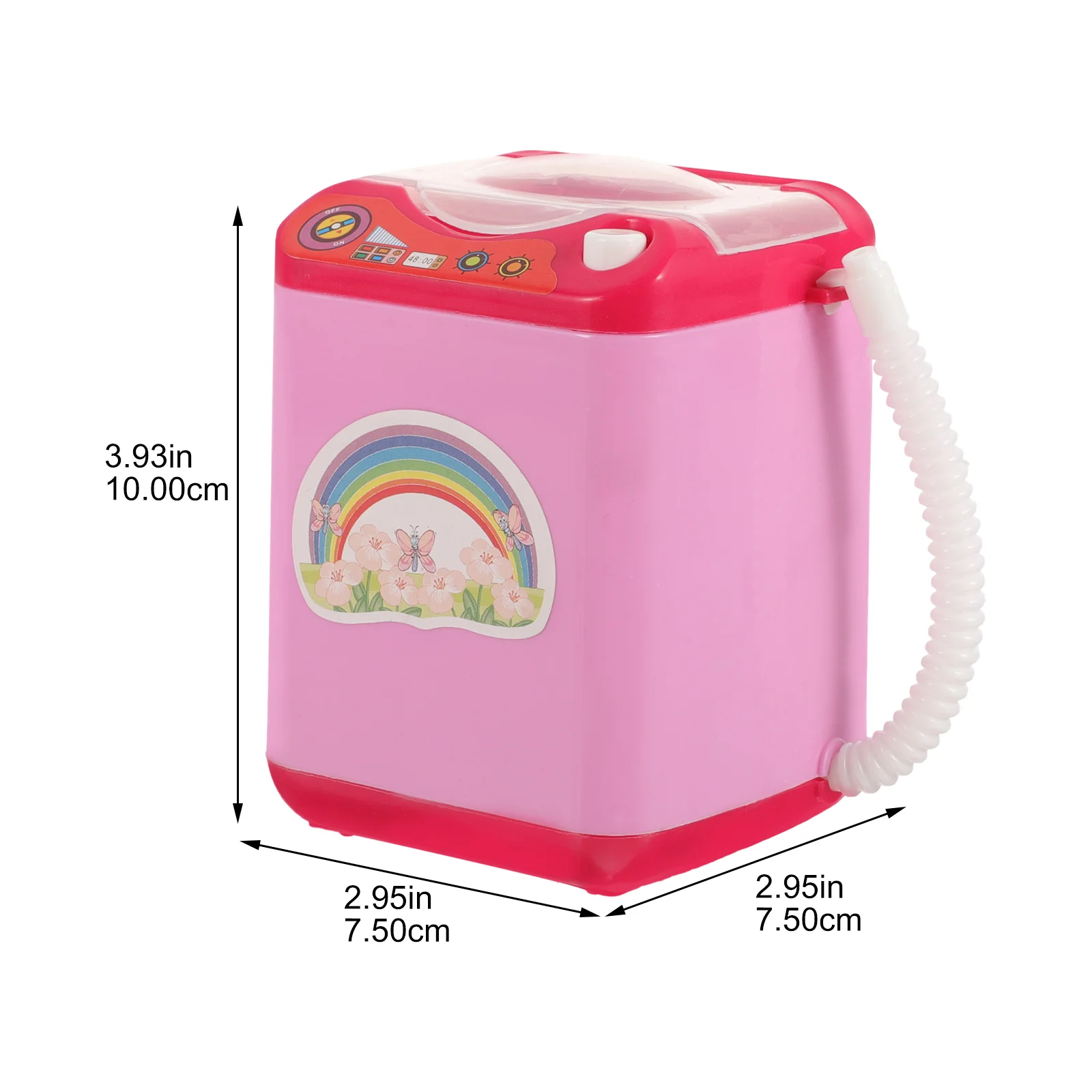 Electronic Toy Washing Machine Child Toys for Toddlers Mini Home Appliance Plastic Puff 4