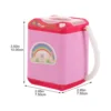 Electronic Toy Washing Machine Child Toys for Toddlers Mini Home Appliance Plastic Puff 4