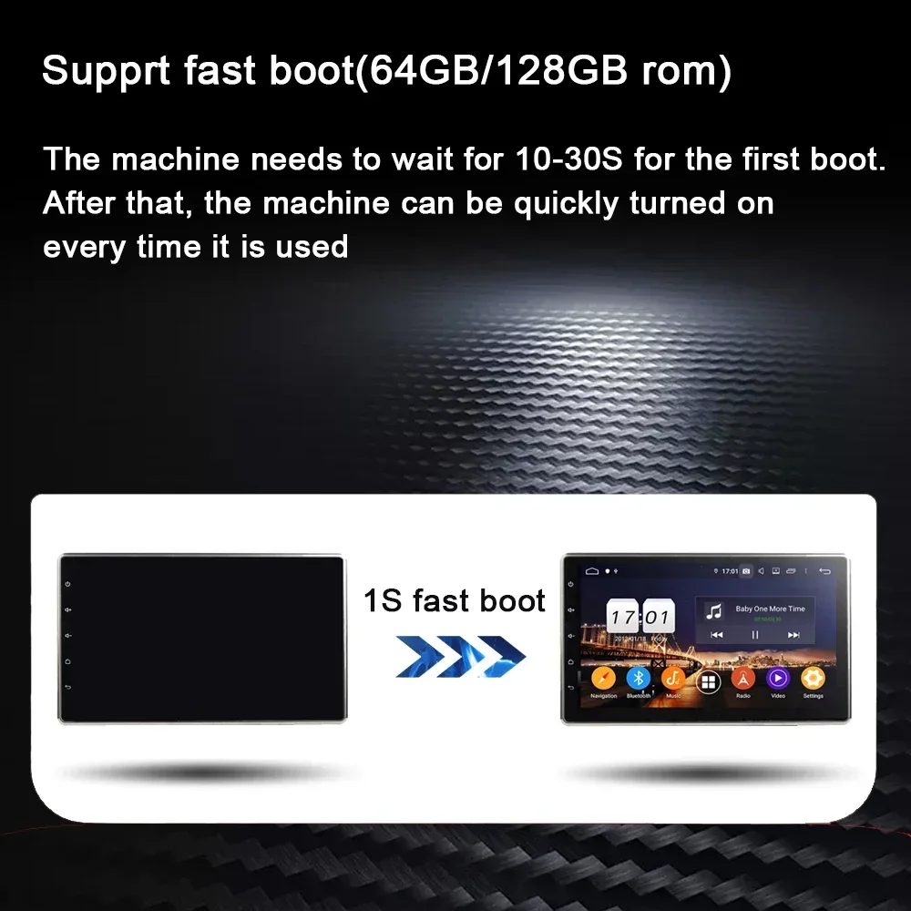  1G+32G Double Din Android 13 Car Stereo with Wireless Apple Carplay  Android Auto, 10.1 Inch Touch Screen Car Radio with HiFi/BT/GPS Navigation  Support Fastboot Backup Camera WiFi Connection : Electronics