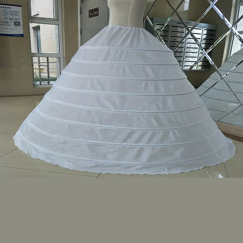 8 Hoops Super Puffy Petticoats Half Slip Skirt Floor Length Ballgown Underskirt for Wedding Quinceanera Dress wedding underskirt wedding petticoat petticoat underskirt petticoat skirt