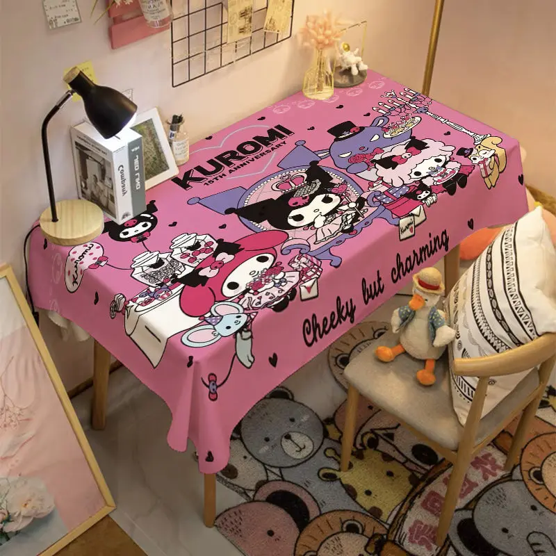 

Дорогая коричная Новая красивая скатерть My Melody, скатерть для спальни, Пыленепроницаемая, мультяшная, несколько стилей, красивая