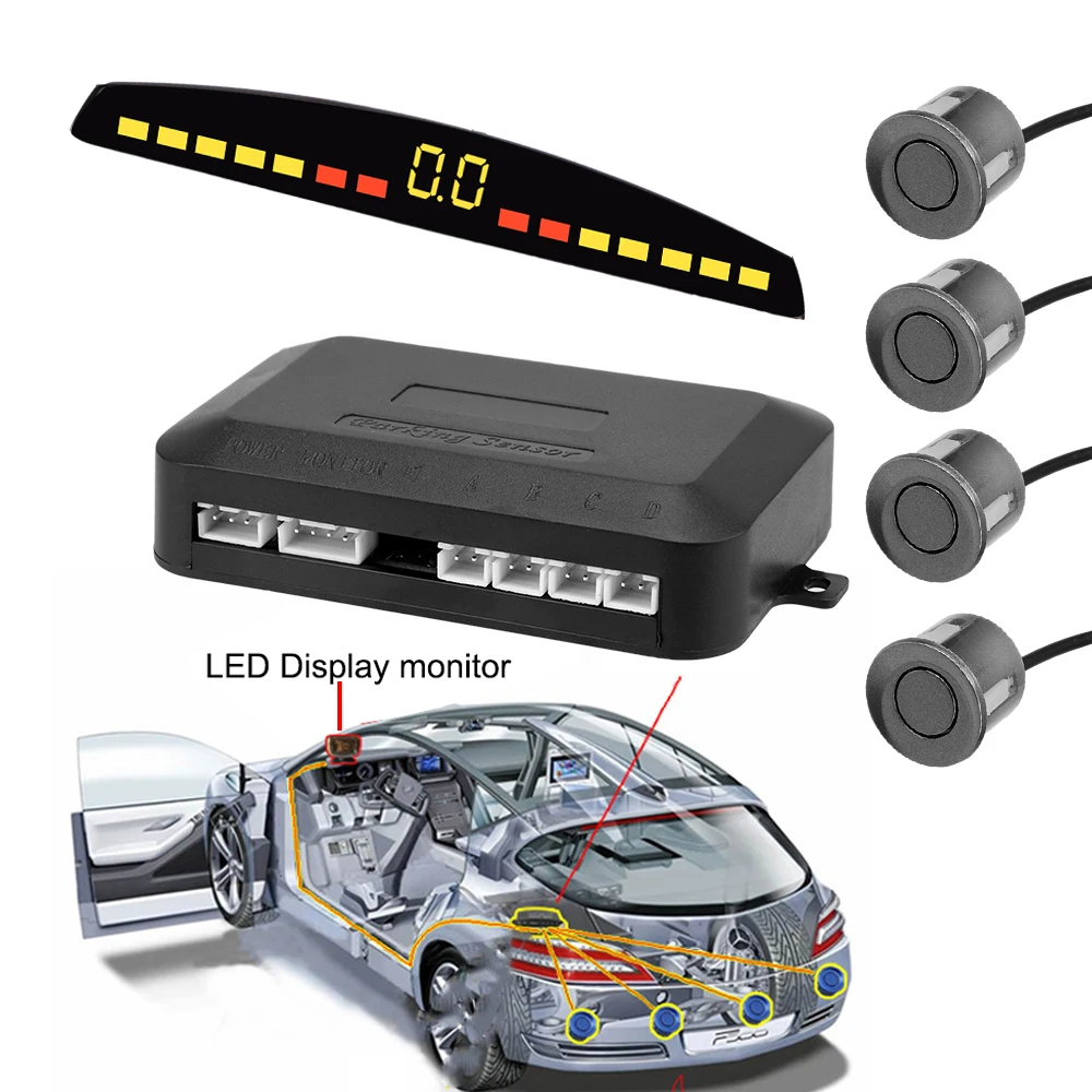 leepee com com sistema de monitoramento de radar para detector de estacionamento universal