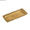 European style luxury brass storage tray Aromatherapy candles perfume storage tray High end bedroom dressing table jewelry dish 5
