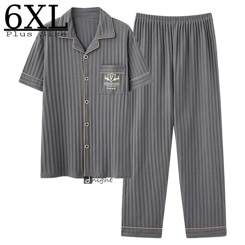 Men Pajamas 6xl Sleepwear Sets Long Pants Large Size Home Clothes Cotton Nightwear Pajama Homewear Pijamas Pyjamas 5XL Sleep Top red plaid pajama pants