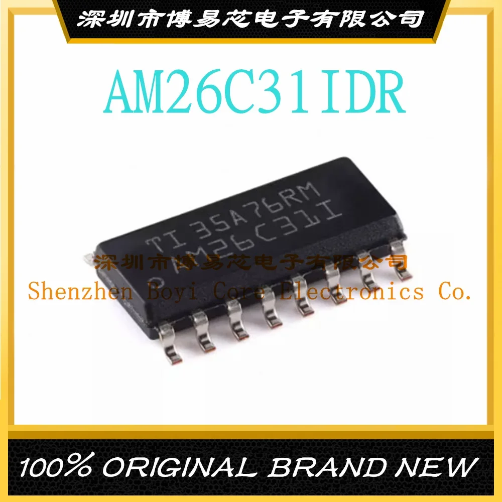 AM26C31IDR SOIC-16 original genuine patch four-way differential line driver chip new original adum1401crwz rl adum1401crwz soic 16 four channel digital isolator chip