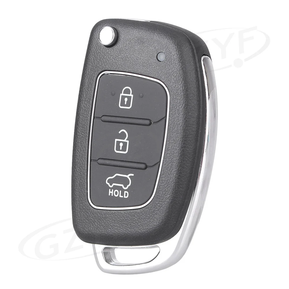Car 3 Buttons Golding Key Shell Remote Case For Hyundai Santa Fe ix45 2013-2014