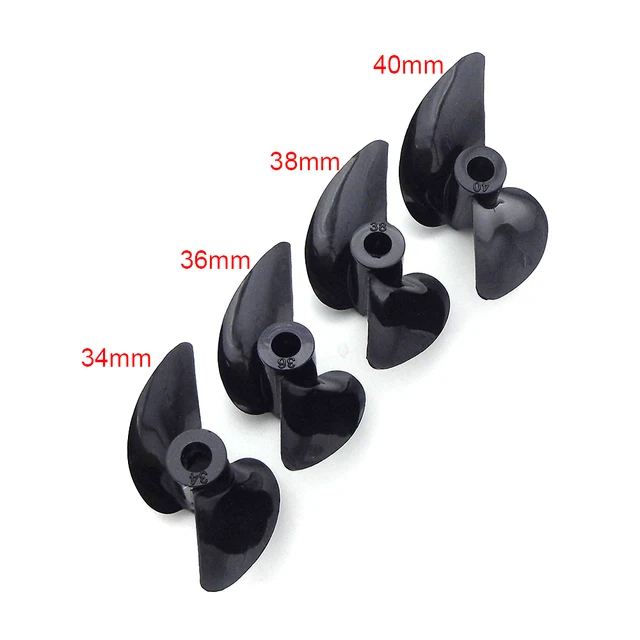 1PC Rc Boat CNC Aluminum Blades Propeller D30mm-45mm Prop For 4mm