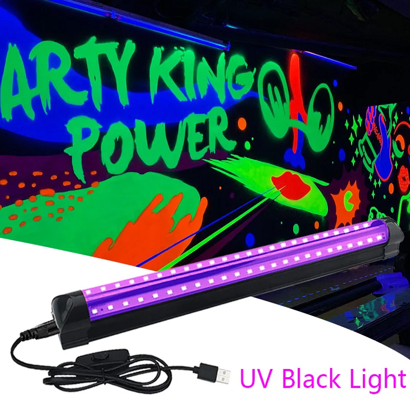 Lámpara LED ultravioleta portable en Perú, luz negra UV, DG-9W