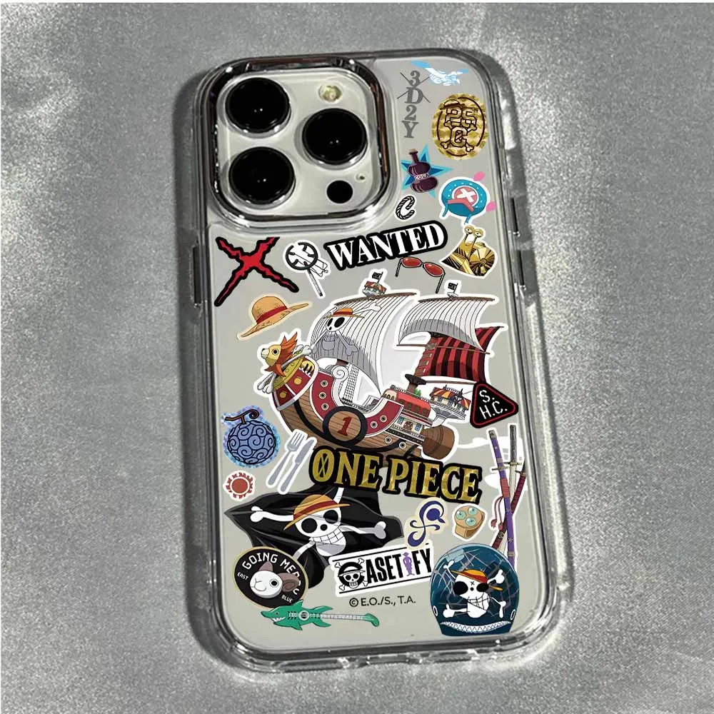 Anime Cool Logo Phone Case - Transparent Soft TPU Cover with Creative Design