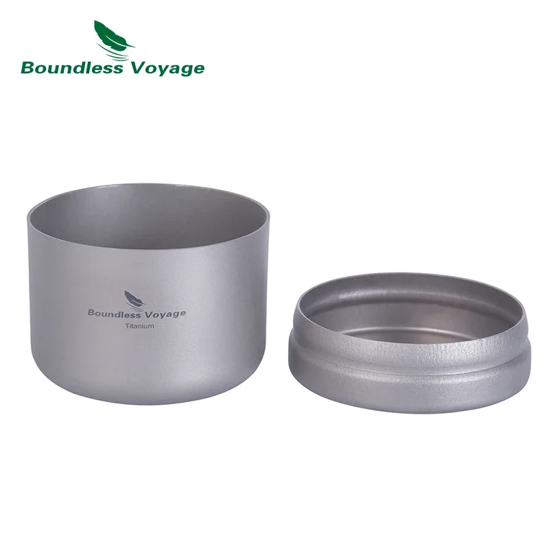 Boundless Voyage Mini Tin Storage Titanium Tea Jar Box Coffee Tea Candy Container Cans Spices Caddies Teaware 35ml
