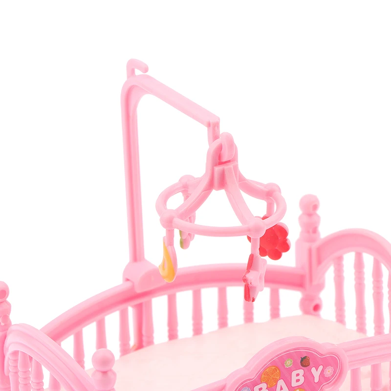1/12 Puppenhaus Simulation Mini Krippe Baby Bett Modell Puppenhaus Schlafzimmer Möbel Dekoration Puppen Haus Zubehör – Detail 14