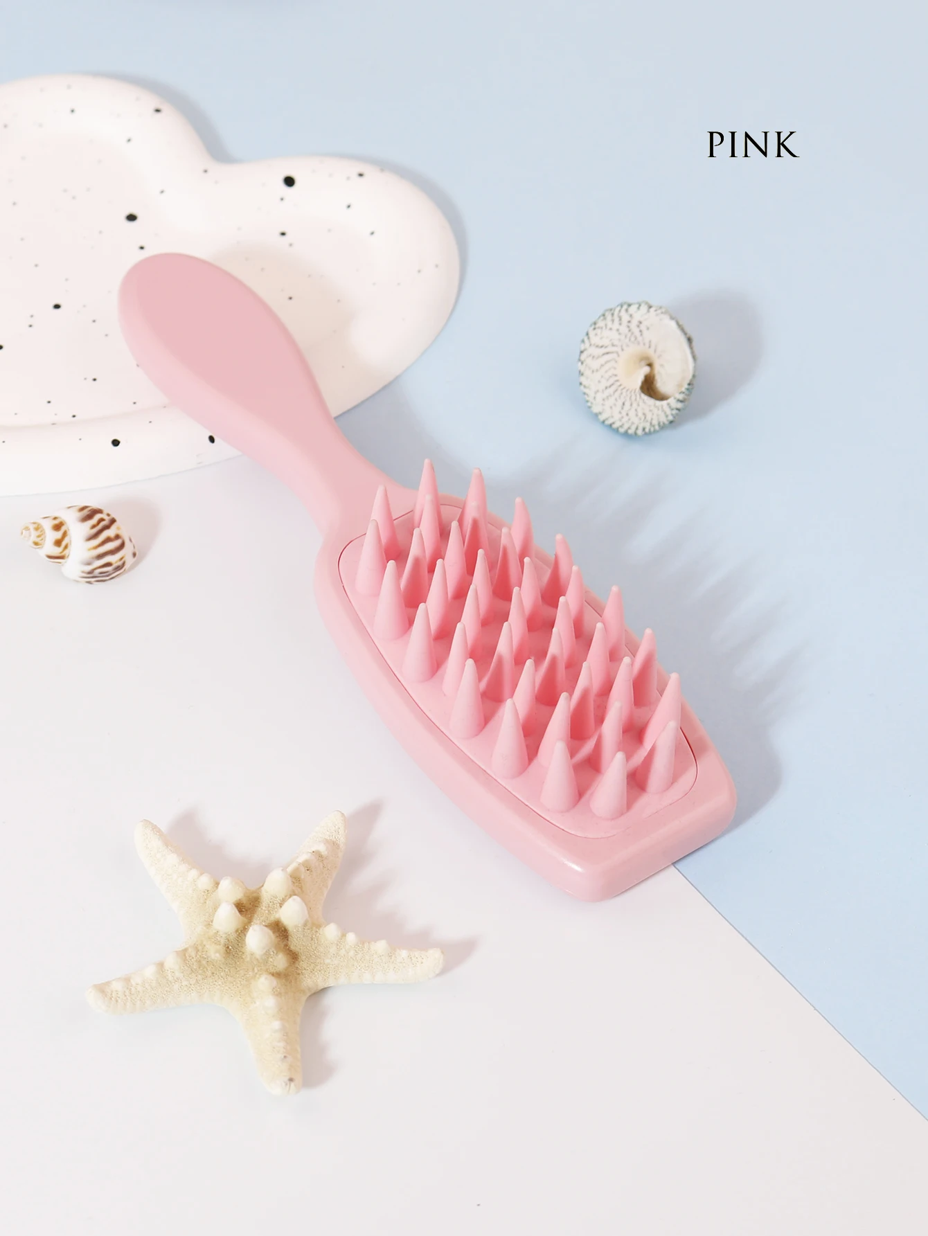 1PCS long handled shampoo brush, silicone scalp massage comb, shampoo brush head massager 2