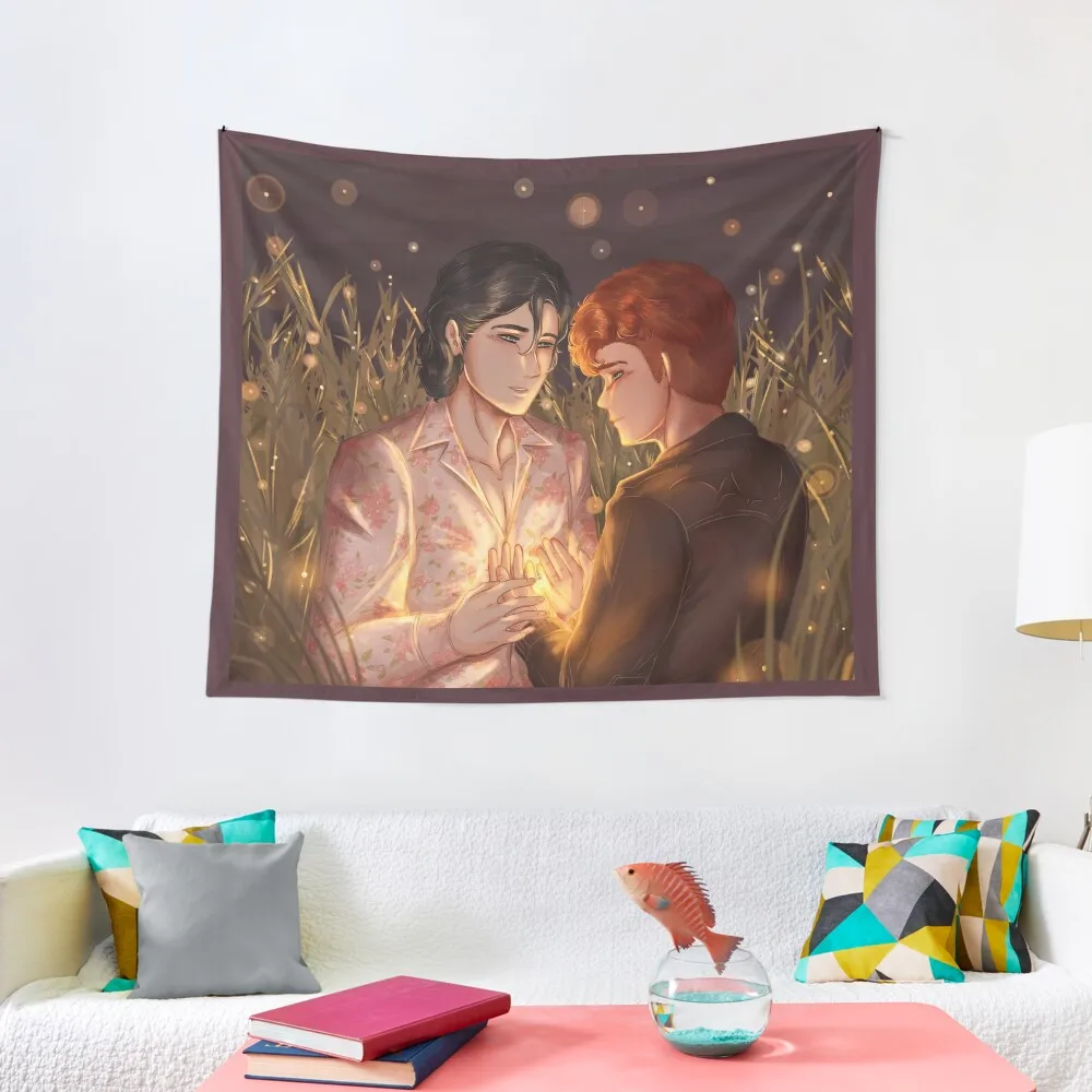 

Simon, Baz and Fireflies Tapestry Aesthetic Room Decor Wall Deco Tapestry