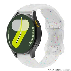 Silicone Watch Strap - Adjustable Multi - Size 18mm, 20mm, 22mm Band - 18mm (Transparent)