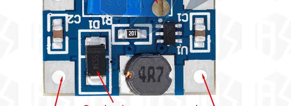 1 ~ 5PCS EGBO DC-DC Konverter SX1308 2A Step-UP Einstellbare Power Modul Booster – Detail 27
