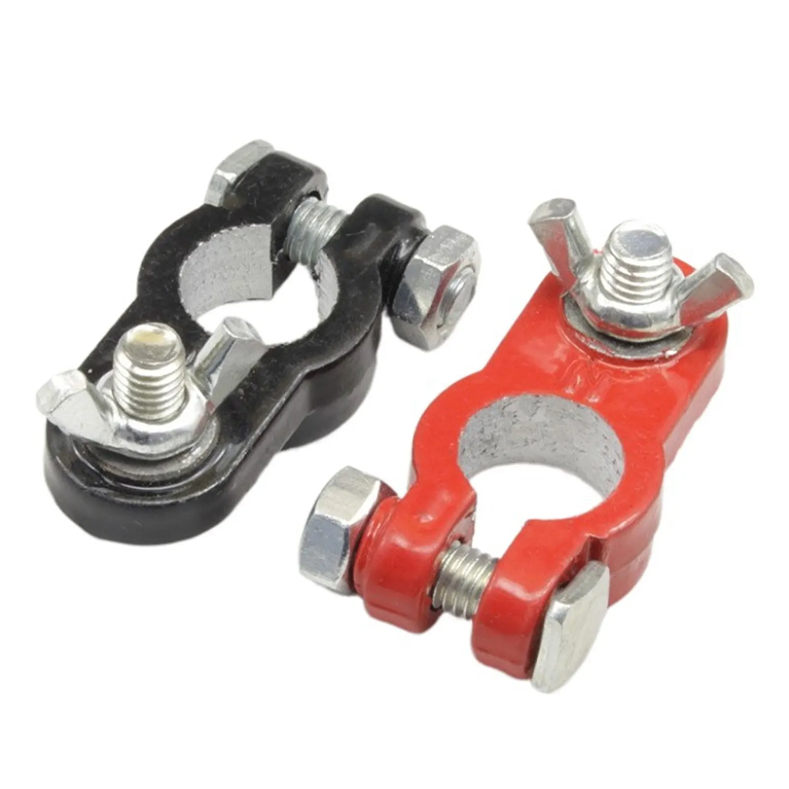 Car Boat Truck Battery Terminal Clamp 2 Pcs Pile Alloy Head Automotive Connector Clip Aluminum Alloy Terminal Battery battery terminal clamp