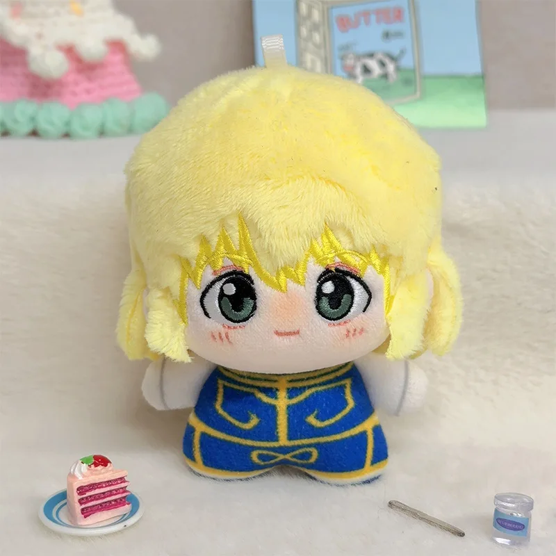 10cm HUNTER×HUNTER 플러시 인형 펜던트 히소카 일루미 조르딕 크롤로 루시퍼 애니메이션 팬들을 위한 인형 장난감