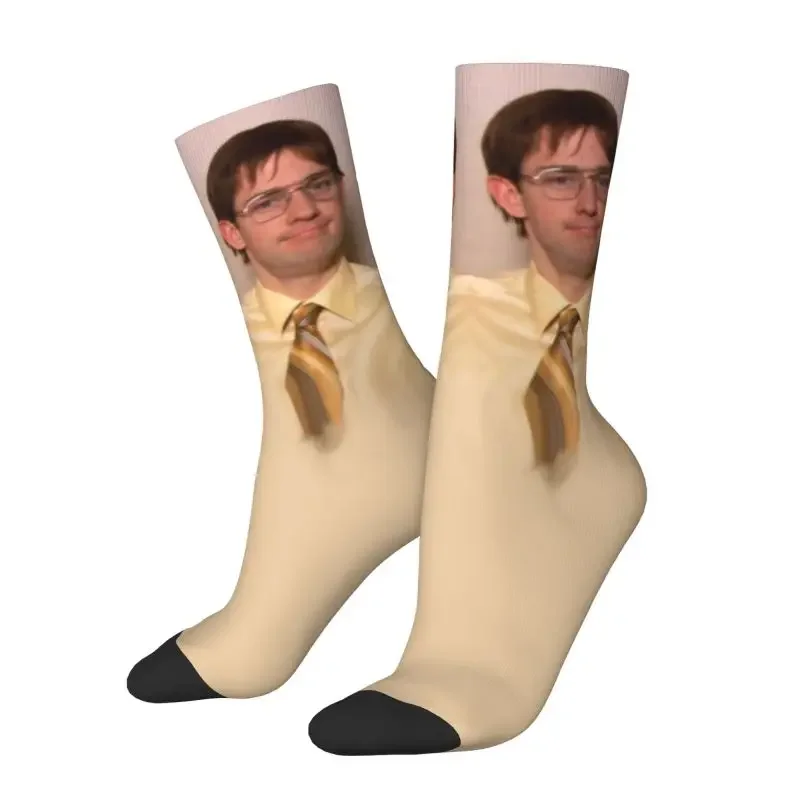

Забавные мужские короткие носки Jim Halpert унисекс Забавные 3D Носки с рисунком