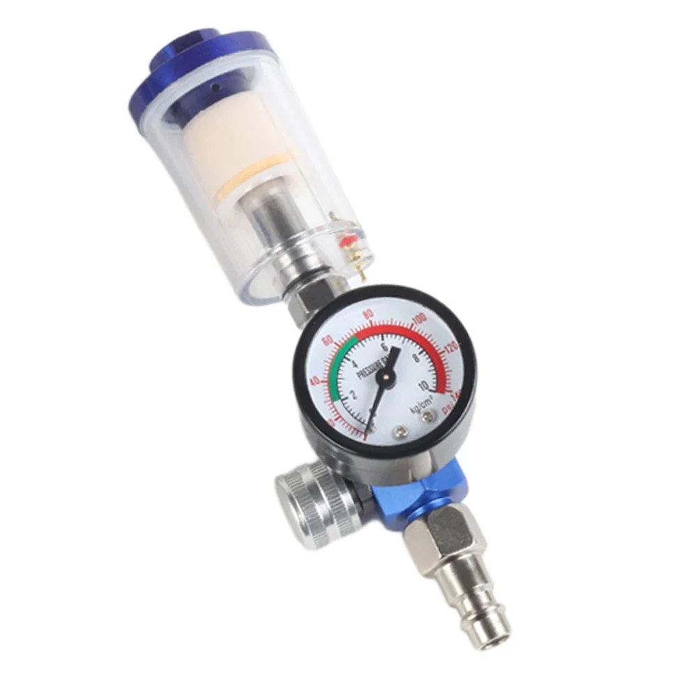 

Pneumatic Sprayer Air Regulator Gauge Oil Water Trap Filter Separator Adapter Air Pressure Gauge For Various Spray Gun Tool ﻿