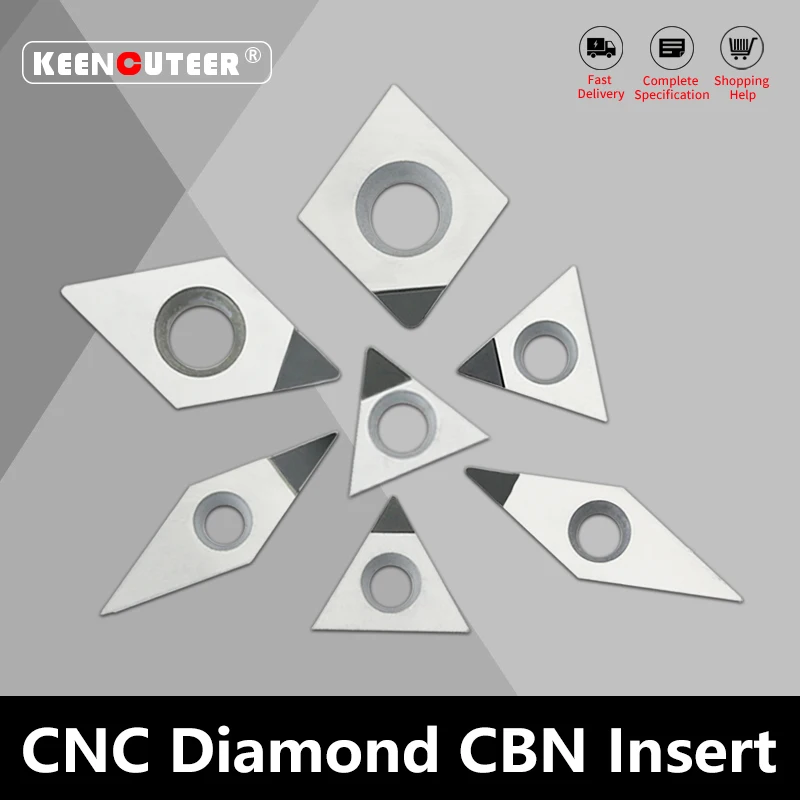 

1pc CNC Blade Turning Tool DCMT070204 CCMT VCMT TPGH DCGT11T302Diamond PCD Turning Tool Single Side Indexable Insert