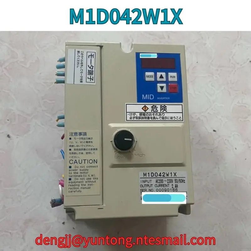 

Used 0.4KW frequency converter M1D042W1X test OK Fast Shipping