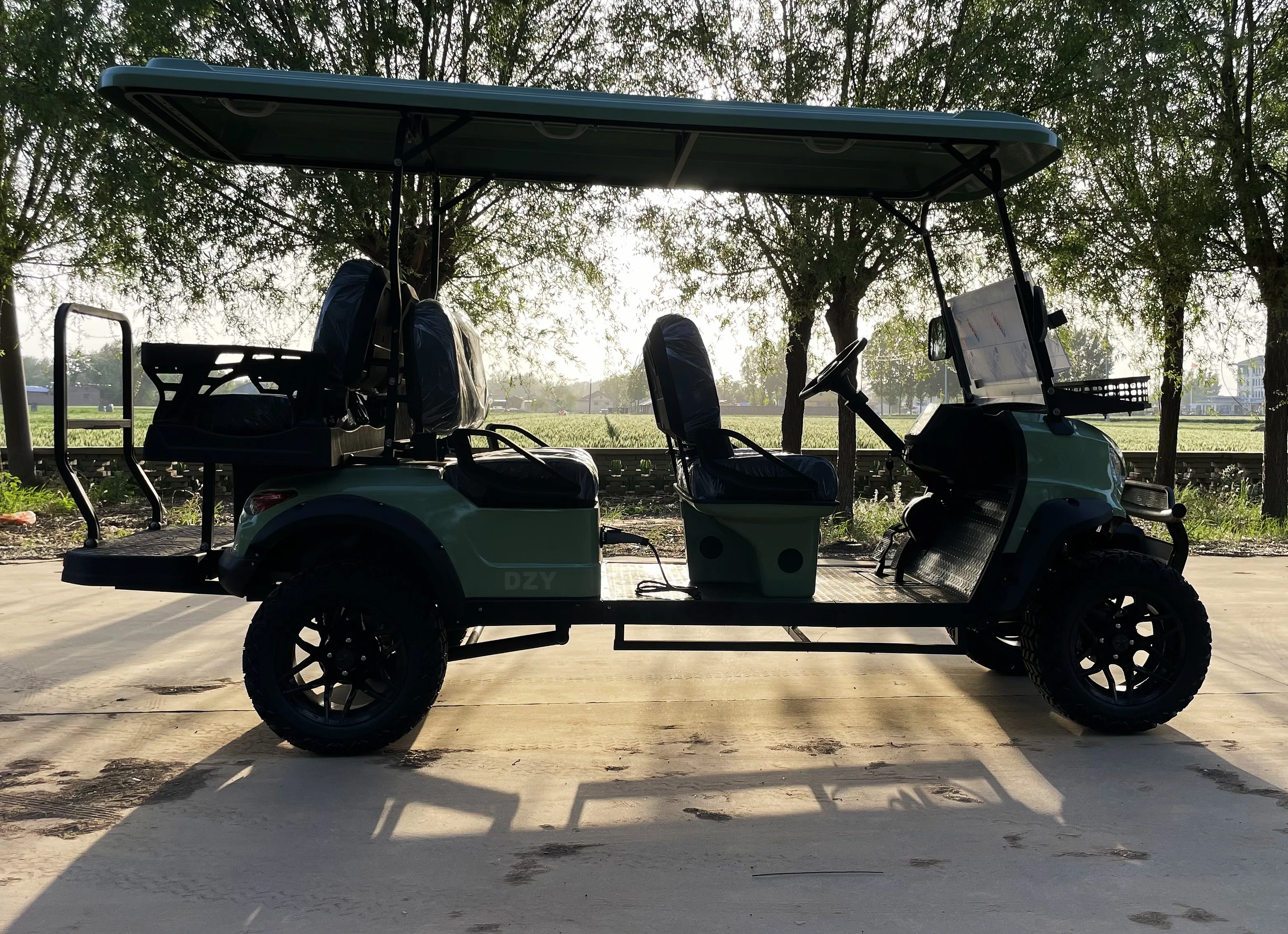 High quality 2+2 seat electric tourist sports golf cart mini golf cart new energy vehicle electric buggy Export type