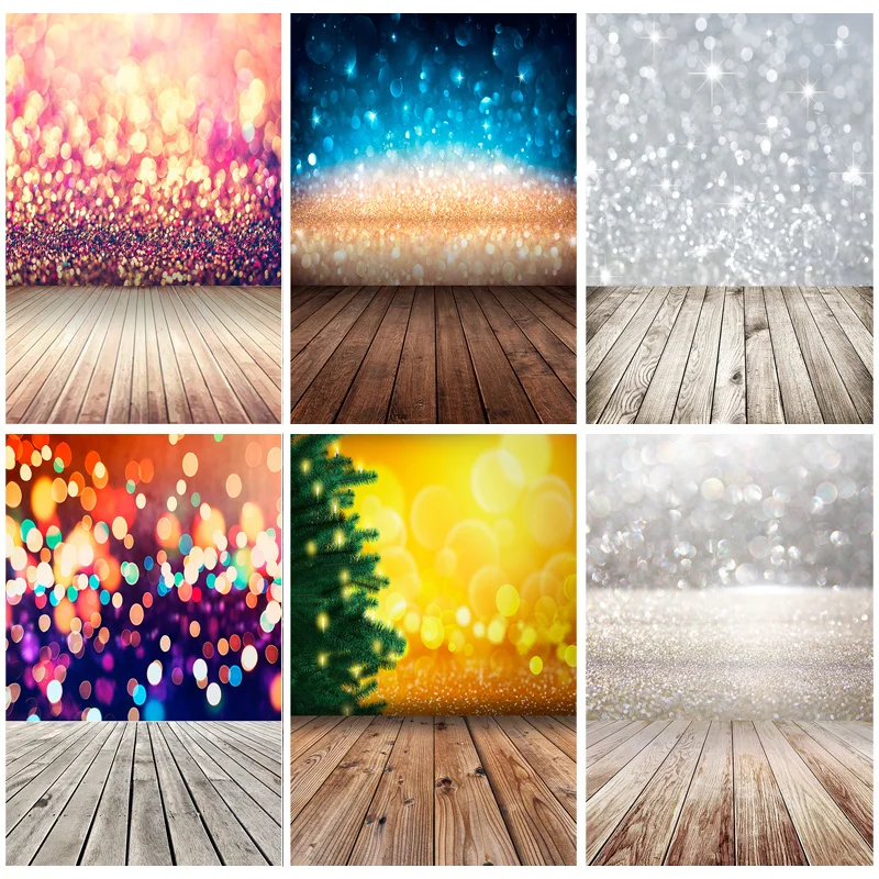 

SHUOZHIKE Art Fabric Bokeh Photography Backdrops Props Glitter Facula Wall And Floor Photo Studio Background 21415 LLX-1021