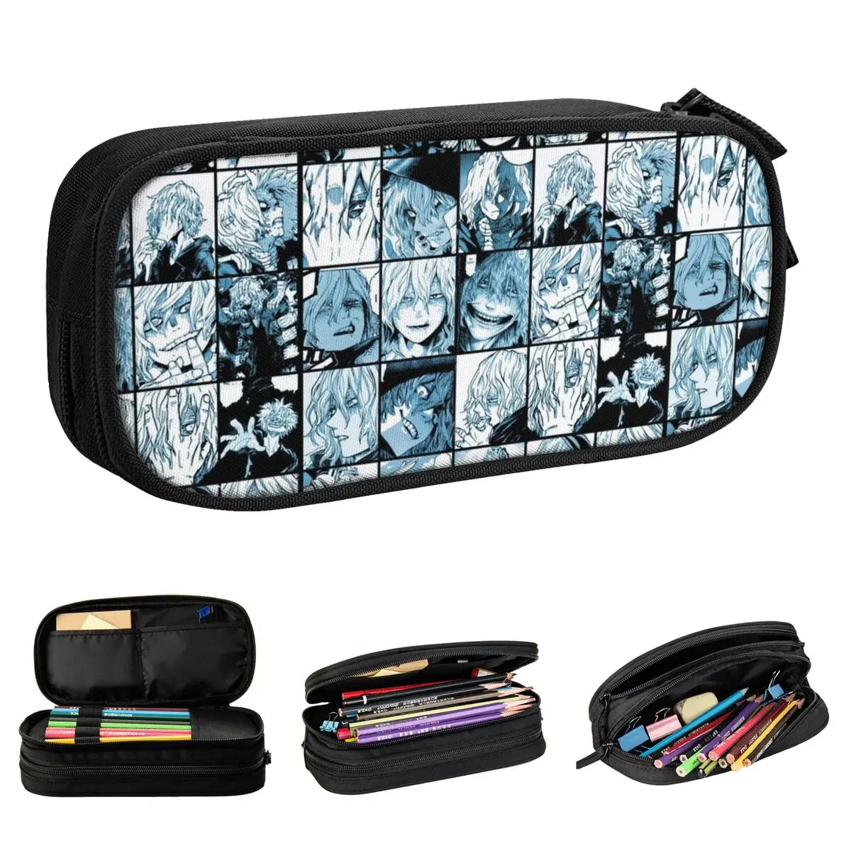 

Boku No My Hero Academia Collage Academy Anime Pencil Case Cute Pen Box Bag Girls Boys Large Storage School Pencil Pouch