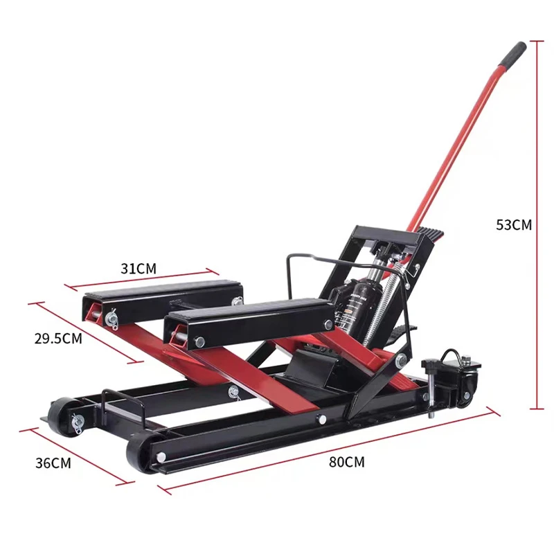 Hydraulic Motorcycle Scissor Jack 680KG Load Capacity Adjustable