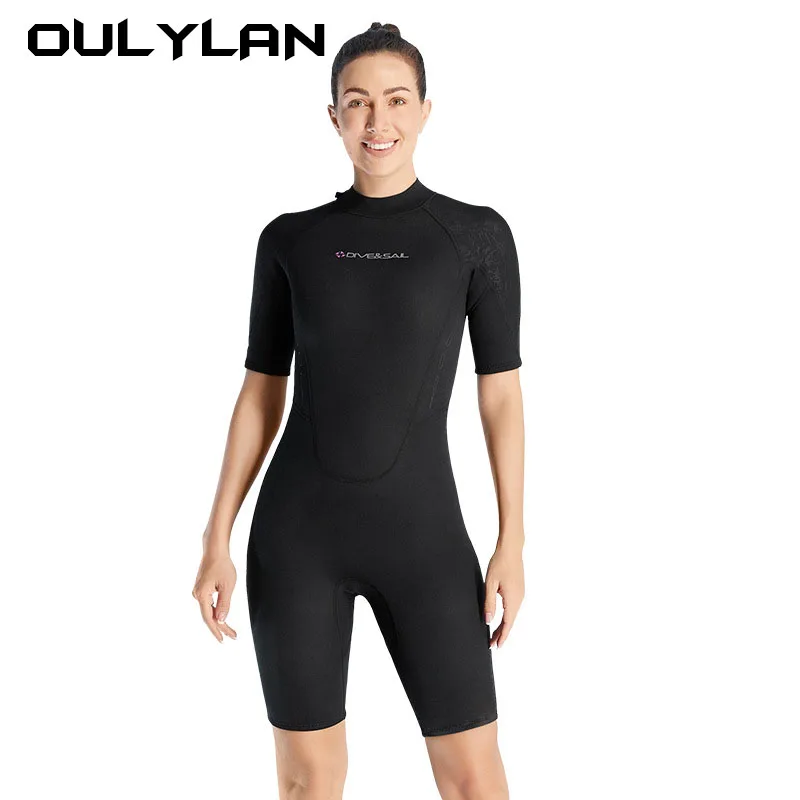 

Wetsuit 3mm Neopreno Surf Suit Short Sleeve Swimwear Kitesurf Scuba NEW Diving Suit Spearfishing Swimsuits for Women