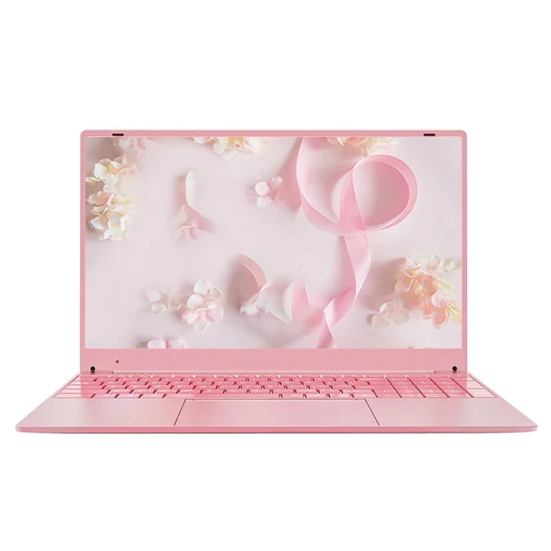 

Pink Thin and Portable Office Business Laptop Gaming Notebook Internet Portable High Configuration Computer Ultra-Thin