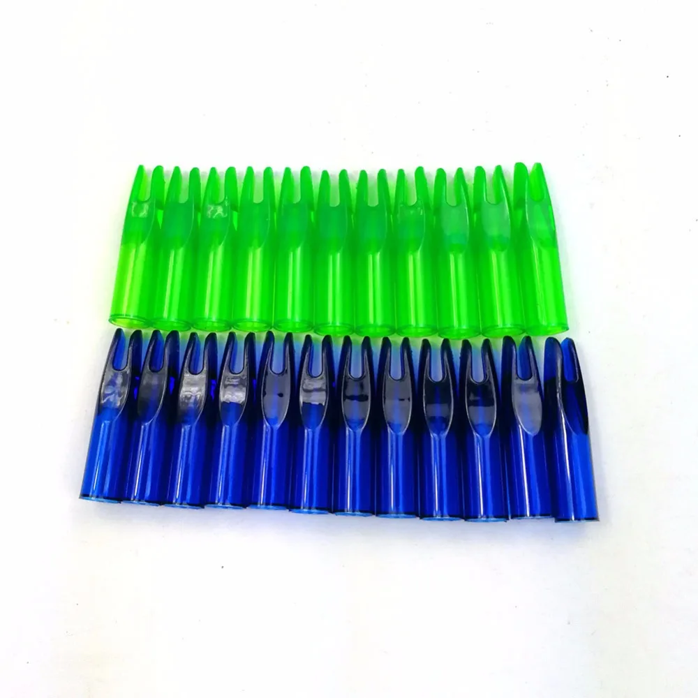 ZSHJGJR Lot de 50 encoches de flèche en plastique pour tir à l'arc 6,2 mm