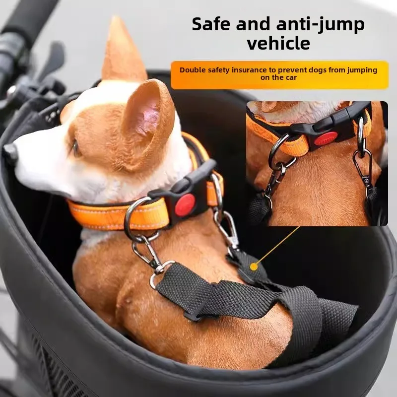Mountain Road Bike Front Dog Seat Pet Bicycle Basket Products Portable Cat Dog Carrier Travel Accessories Removable Pet Travel