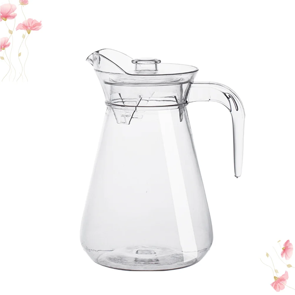 Glass Drinking Bottles Lids Plastic Water Pitcher Carafes Orange Juice Big Fridge Drinking