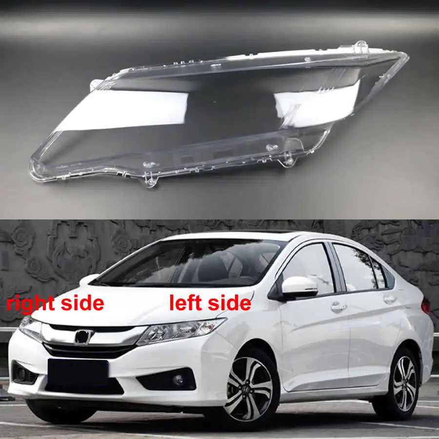 For Honda City 2015 2016 2017 Front Headlight Cover Lampshade Lamps