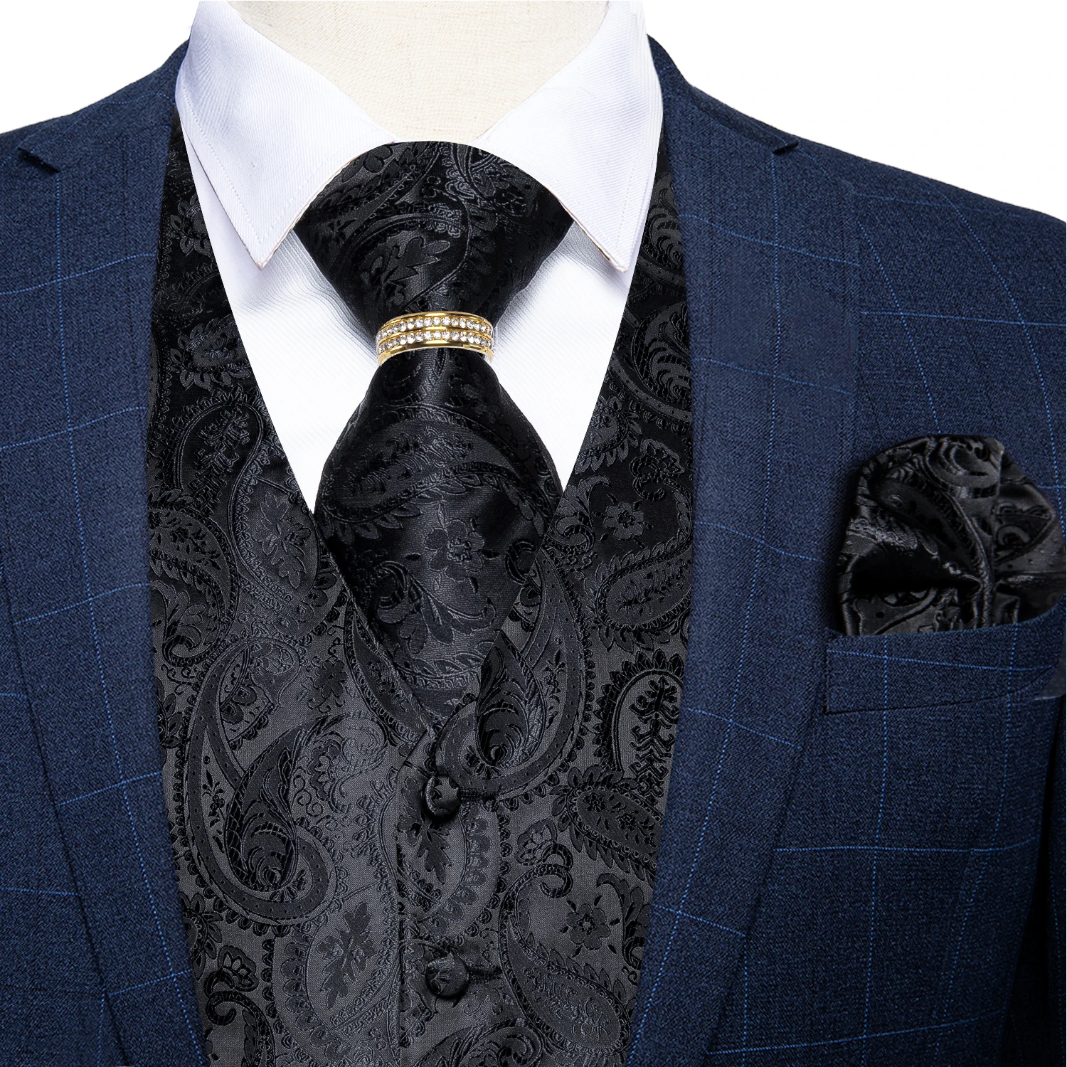 casual blazer Classic Men's Red Wedding Vests Silk Vintage Paisley Formal Dress V Neck Waistcoat Tie Ring Pocket Square Cufflinks 5pc Set blazer for men wedding