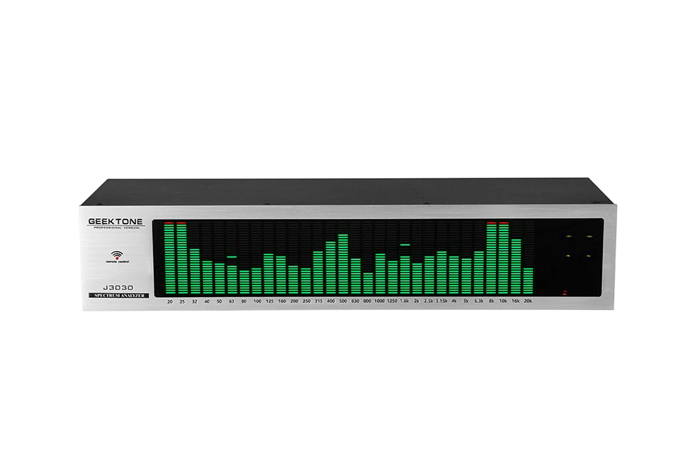 2024 New 2U Digital Spectrum Analyzer LED Display Balanced Music Audio Remote Control Voice Control Online Indicator