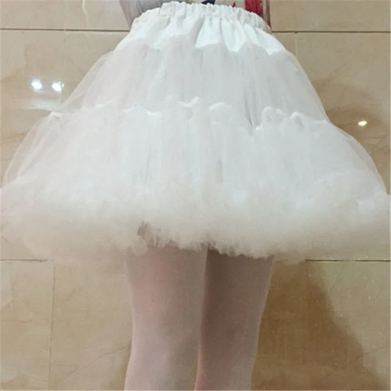 Women Girls Ruffled Short Petticoat Solid Fluffy Bubble Tutu Skirt Puffy Half Slip Prom Crinoline Underskirt petticoat skirt,petticoat underskirt,lolita petticoat,tulle tutu skirt