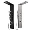 Bourdillat shower Panel Tower Rainfall Waterfall Shower 5 Body Jets and 3-Function Handheld, Stainless Steel Rain Massage System 6