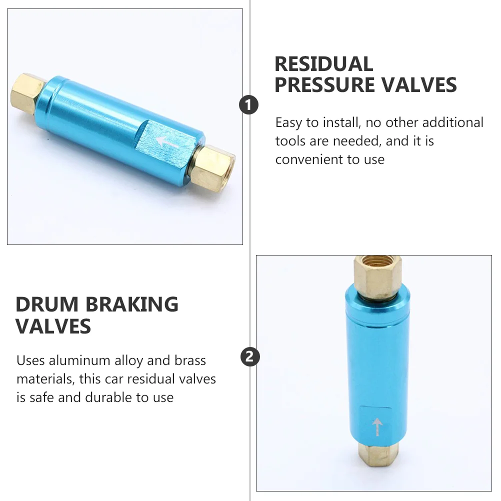 2 Pcs Residual Valve Pressure Drum Braking Valves Adjustable Regulator Car Proportioning Brake Check