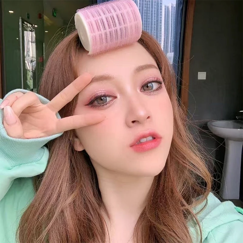 2pcs Heatless Hair Curler Bang Hair Rollers Self-adhesive Lazy Bangs Curlers Air Bangs Roller Styling Tools & Accessories бигуди hair styling tool hair curling tools