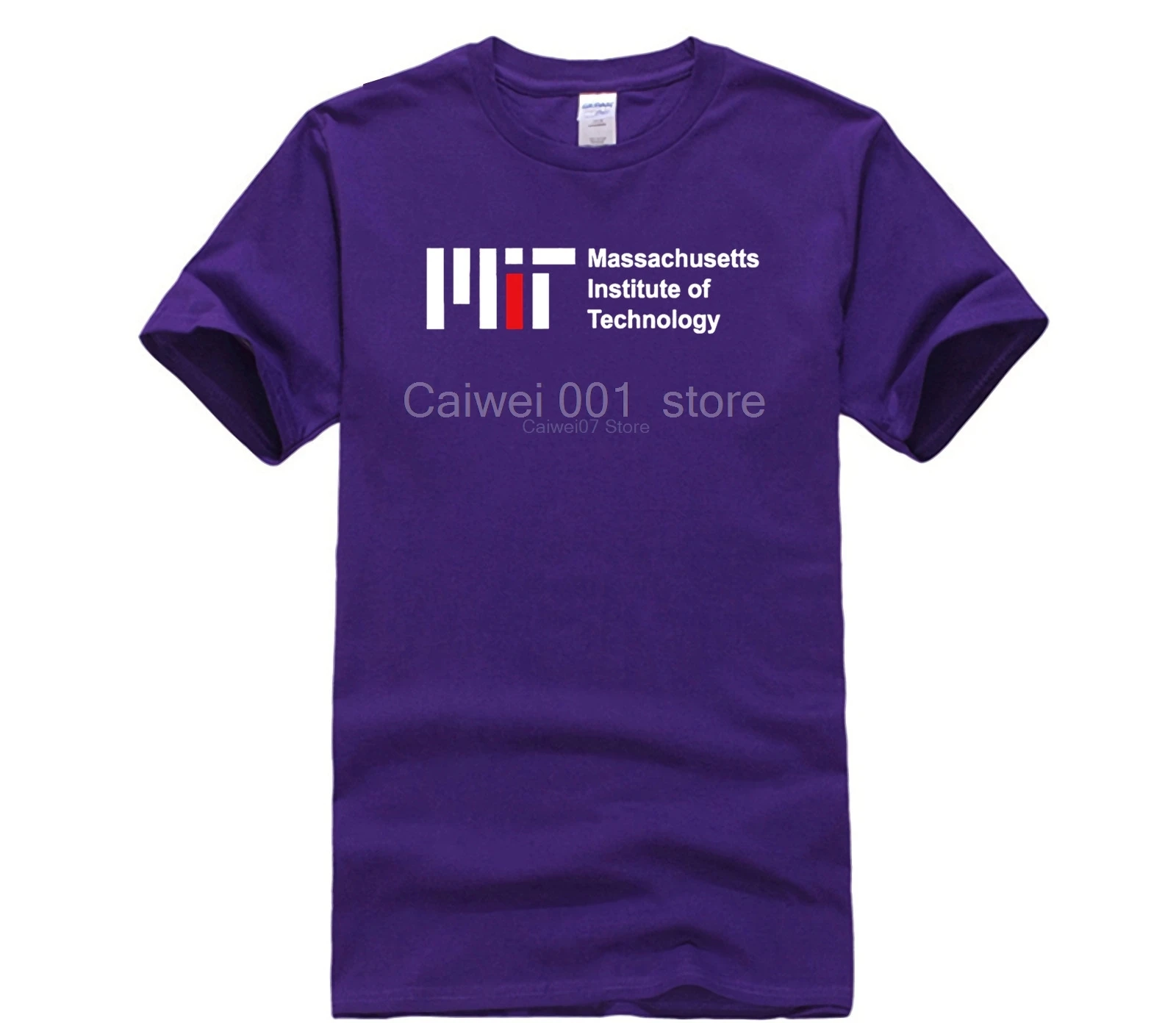 MIT Officially Licensed T-Shirt - White, Heavyweight 100% Cotton With Arched Logo, By Ivysport - View #12
