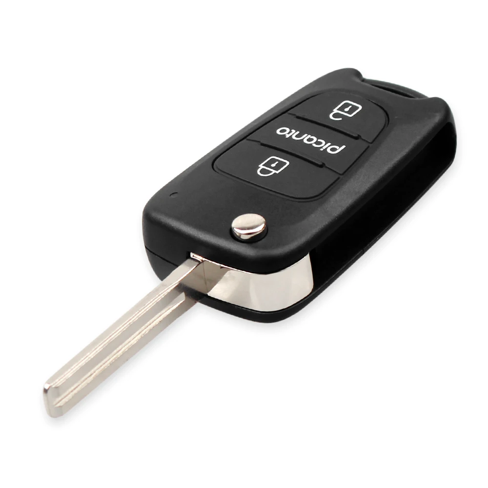 Key Case Car Remote Key Car Key Car Key Shell Key Shell KEYYOU 3 Buttons Flip Folding Remote Key Shell For KIA Picanto Remote key Case Fob