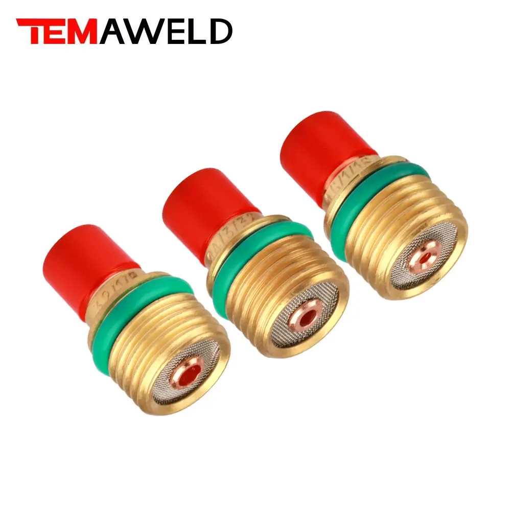 16 # WIG-Schweißbrenner WP9 WP20 Cup Nozzle Collect Body Short Gas Lens 2HSGS Dichtungssatz für 1,6/2,4/3,2 mm – Detail 4