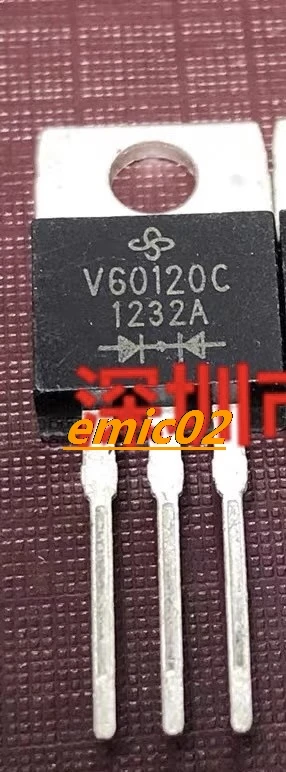 

10 шт., V60120C TO-220 60A 120V