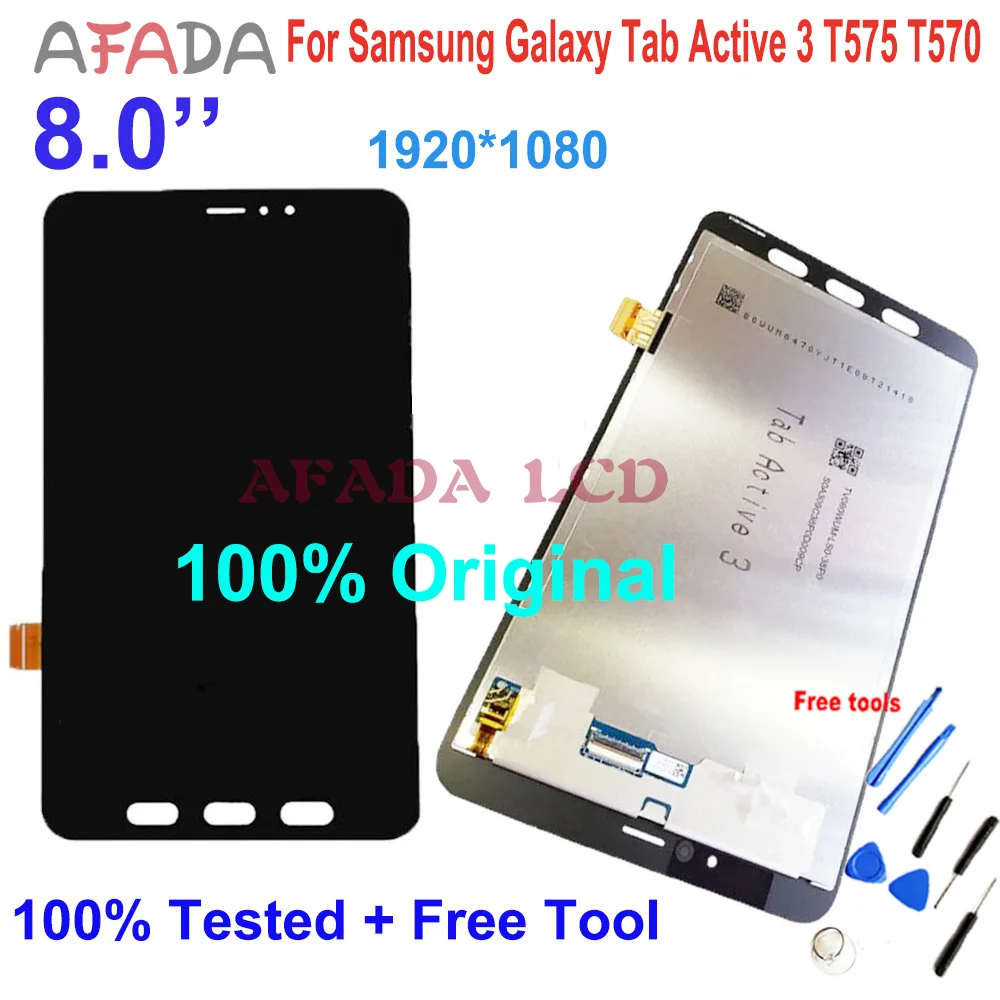 

Original For Samsung Galaxy Tab Active 3 3rd Gen 2020 T570 T575 LCD Display Touch Screen Digitizer Assembly for Samsung T570 LCD