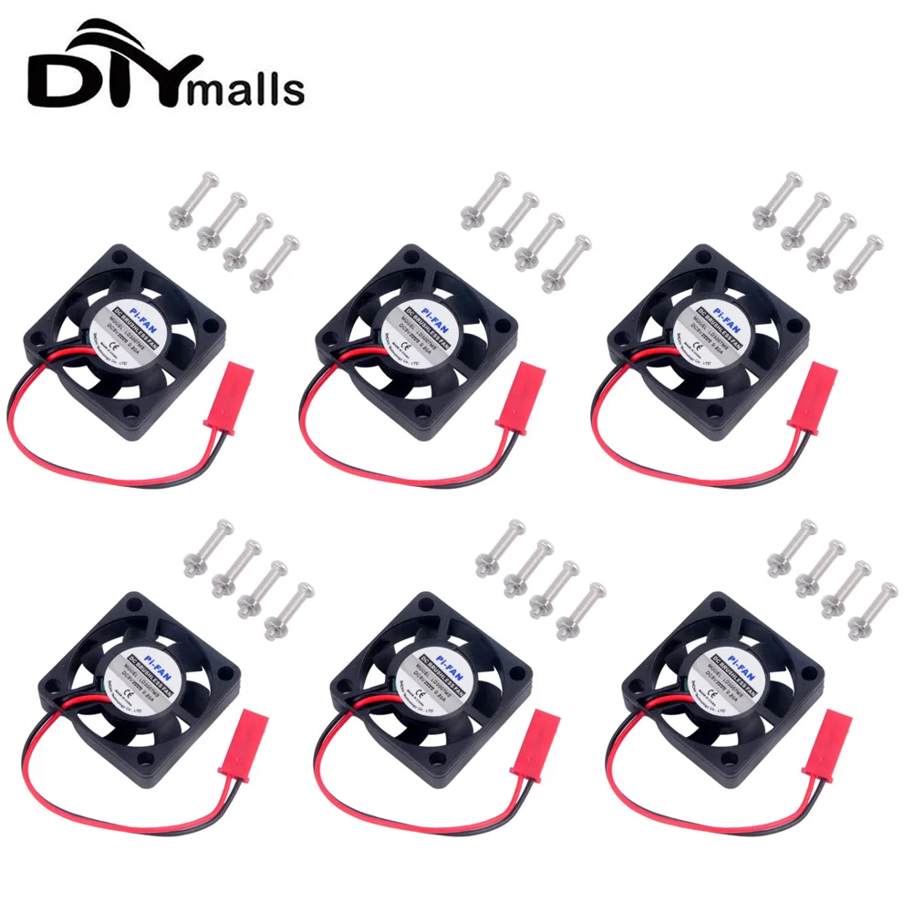 

6PCS Cooling External Fan for Raspberry Pi 3 2 Model B B+ B Plus A+ RPi RasPi 5V Cooling Fan Brushless CPU Cooling Fan Heatsink