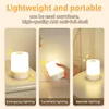 Table Lamp Night USB LED Lamp With Switch Rechargeable Lights For Kitchen Hallway Closet Bedroom Home Night Light Three Colors 2